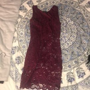 maroon sexy cocktail/formal dress